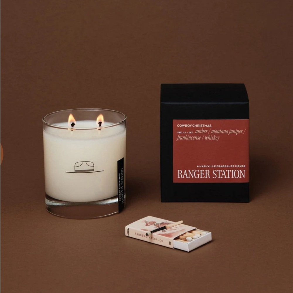 Ranger Station Cowboy Christmas Candle Limited Edition RARE NEW NIB - Picture 7 of 16
